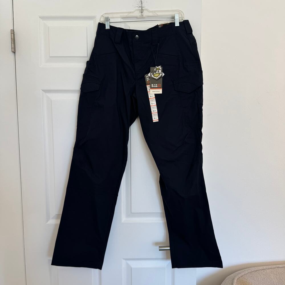 NWT 5.11 Tactical Women’s Icon Pants 14 Navy Utility Hiking Cargo Outdoor EDC